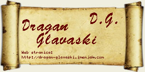 Dragan Glavaški vizit kartica